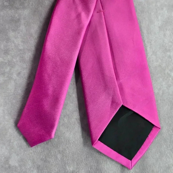 Apt. 9 Pink Solid 100% Polyester Narrow Men's Neck Tie NWT - Picture 5 of 5